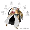 thumbnail image 3 of Car Seat Cover Baby - Watercolor Dogs Breathable Infant Car Seat Cover for Baby Carseat, Lightweight Comfort Baby Essentials Must Haves Newborn Stuff for Girl Boy, 3 of 7
