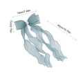 thumbnail image 3 of Lace Bow Curtain Tiebacks, Silky Ribbon Bowknot Curtain Holdbacks for Sheer Curtains, Decorative Curtain Accessories for Bedroom Living Room Wedding Decor (2 Pack, Sky Blue), 3 of 7