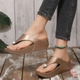 thumbnail image 5 of Women's Flat Slides Sandals Wide Width Sandals Comfot Summer Soft Plantar Slippers Arch Support Slip on Shoes for Women Yellow 7.5, 5 of 6
