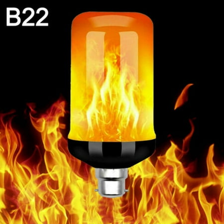 

B22 LED Flicker Flame Lamp Bulb Burning Fire Effect Simulated Bulb Light Decor