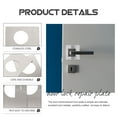 thumbnail image 3 of OUNONA 2Pcs Door Reinforcement Plates in Stainless Steel with Rounded Corners for Safe Home Installation, 3 of 6