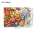 thumbnail image 4 of Yayeee Bath Rug for Bathroom Floor Non Slip Rectangle Fluffy Soft Absorbent Mat, 16"x24", Purple Floral Tomatoes, 4 of 7
