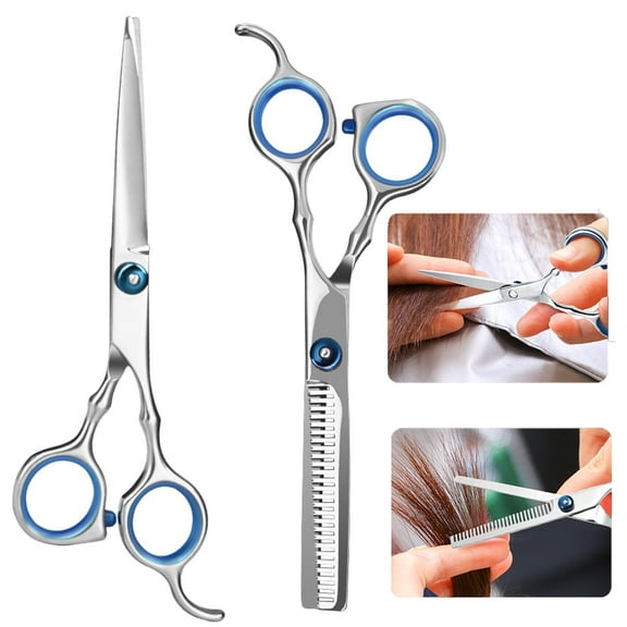 2PCS Hair Thinning Scissors Professional Barber’s Texturizing Teeth Shears for Hairdressing Salon and Home Use Thinning Shears for Hair Cutting