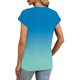 thumbnail image 5 of mfyjkho Tops Para Salir Para Mujer, Camiseta Informal Plisada De Manga Corta Y Cuello Redondo Para Mujer Tops Para Salir M, 5 of 8