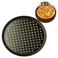 thumbnail image 2 of Hariumiu Carbon Steel Non-stick Pizza Baking Pan Mesh Tray Plate Bakeware Baking Tool, 2 of 5