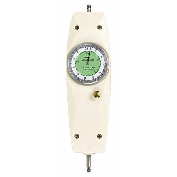 Shimpo Mechanical Force Gauge,Analog,45 lb/20kg MFD05
