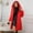 Red, variant on Women's Hooded Long Puffer Coat Winter Warm Full Zip Thicken Fleece Lined Parkas Warm Puffer Jacket Quilted Jacket with Pockets Red M