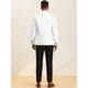 thumbnail image 5 of INSPIRE CHIC Blazer formal ajustado para hombre, traje de vestir con un botón y un solo pecho, abrigo deportivo blanco M, 5 of 6