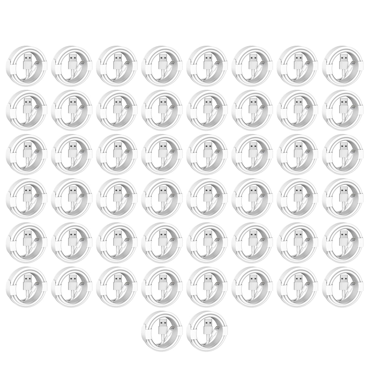 50-PACK USB to USB-C Cable Type C Charger Regular Charging & Data Sync Cable Compatible with Samsung Galaxy S10 S9 S8 Plus, Note 9 8, LG V50 V40 G8 G7 Other USB-C Devices, 3FT