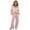 Pink, variant on Enjoytime Girls Outfits Collared Quarter Zip Sweatshirt Pants 2 Piece Set Kids Casual Fashion Long Sleeve Sweatsuit