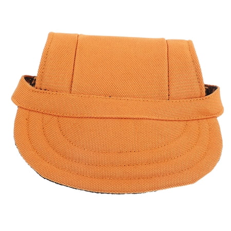 LITINKIMI Outdoor Orange Dog Sun Hat with Ear Holes Stylish Baseball Cap for Small Dogs Comfortable