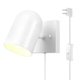 thumbnail image 1 of Aplique de Pared GLOBE 65000146 Blanco Mate 1 Luz con Cable de 1,8 m, 1 of 8