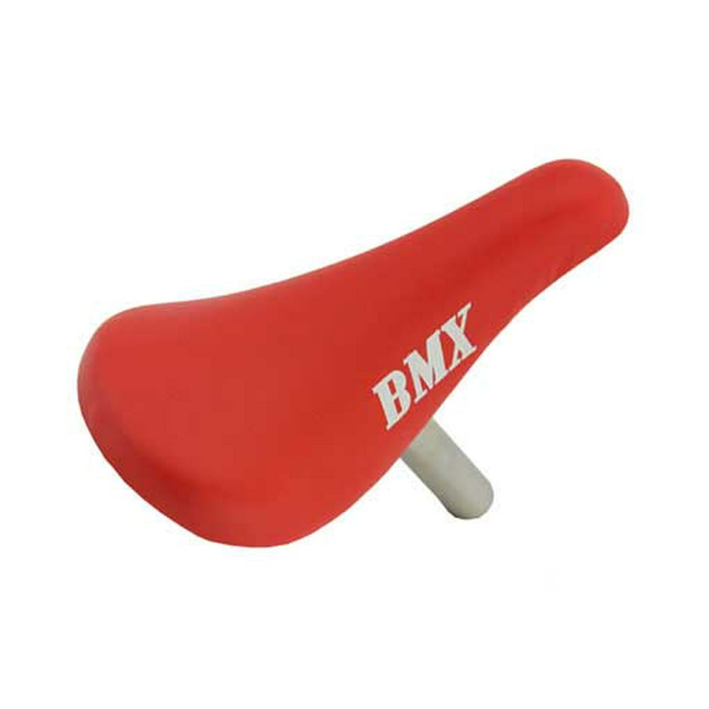 12" Saddle W/Post Bmx Red. Bike seat, bicycle seat, Bike part, bicycle