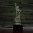 thumbnail image 1 of 3d Night Light Statue Of Liberty Led Night Light Bedroom Table Lamp Color Changing, 1 of 2