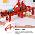 thumbnail image 4 of WRITWAA 1Pack Train Tracks Wood Railway Toys Environmental Learning Set For Toddlers And Children, 4 of 8