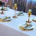100 Pack Disposable Placemats Foil 13 Inch Round Pressed Fall Table ...