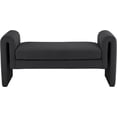 thumbnail image 3 of Meridian Furniture Banc en Tissu Noir Stylet, 3 of 7