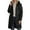 Black, variant on Long Heavy Duty Thermal Insulated Down Coat For Women Extreme Cold Weather