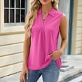 thumbnail image 2 of SHenli Womens Double Lined Tank Tops Hollow Out Summer Sleeveless Shirts Ribbed Knit Drop Shoulder Boxy Tees, 2 of 6