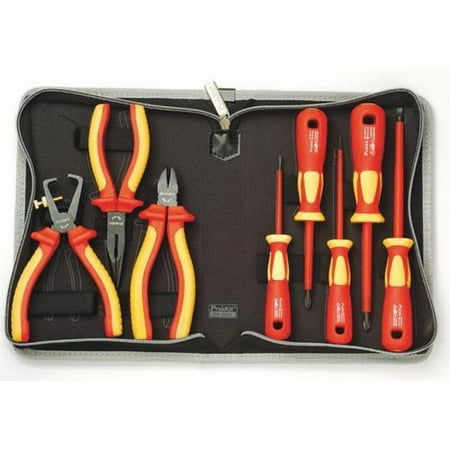 Eclipse 902-215 8-Piece 1000V Tested Plier and Screwdriver Set