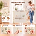 thumbnail image 5 of SPACEANY Retractable Baby Gate, Mesh Safety Gate for Doorways and Stairs, 45 inches Wide, Cream, 5 of 9