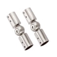 thumbnail image 4 of Conector de varilla BLESIY 2 uds 19mm cepillado Conector de codo de acero inoxidable, 4 of 8