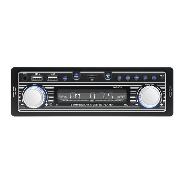 Reproductor MP3 Bluetooth para Coche, Máquina de un Solo Husillo, Radio para Coche, Carga USB Dual, Reproductor TF