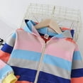 thumbnail image 4 of BULLPIANO Toddler Girls Sweatshirts Hoodie Baby Girl Zip-up Jacket with Pocket Long Sleeve Tops Outerwear Windbreaker Baby Girls Hoodie Outfit, 4 of 5