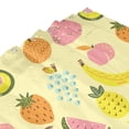 thumbnail image 4 of YFYANG Waterproof Bathroom Shower Curtain, Cartoon Watercolor Fruit Shower Curtain Set with Hooks, Home Bathroom Tub Decor - 72 "x72", Iron Hooks, 4 of 6