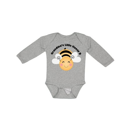 

Inktastic Grandma s Little Honey Bee Gift Baby Boy or Baby Girl Long Sleeve Bodysuit