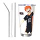 thumbnail image 1 of Vaso Haikyuu de 20 oz, taza de viaje para café con aislamiento al vacío de acero inoxidable, taza de café, taza de viaje con tapa, taza térmica para exteriores, 1 of 8