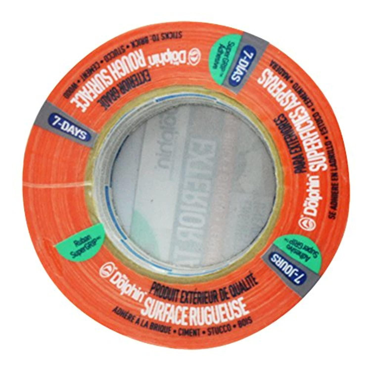 1-Roll of 1.88" x 60 yds Linzer TP EXT R 0200 Blue Dolphin Rough Surface Exterior Tape