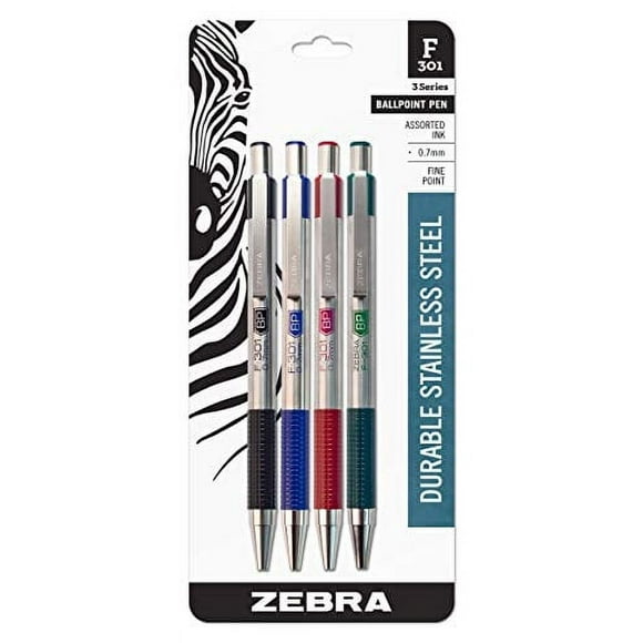 Bolígrafo Zebra Pen Paquete de 4