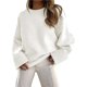 thumbnail image 1 of Suéter Informal de Punto Afelpado de Larga Extragrande para Mujer, Ropa de Otoño L, 1 of 9