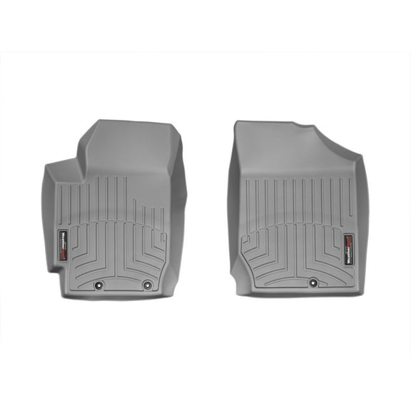 WeatherTech Custom Fit FloorLiners compatible with 2010-2013 Kia Forte - 1st Row (Driver & Passenger), Grey