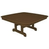 Poly Wood NCCT44TE Nautical 44 in. Conversation Table - Teak