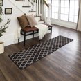 thumbnail image 3 of Mohawk Home Lewis Diamond Near Black/Tan Tufted Polyester Area Rug, 3 of 8