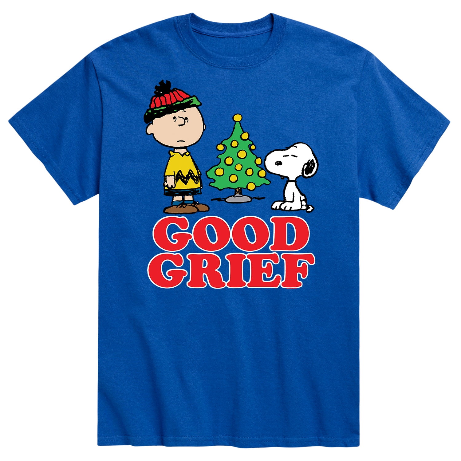 Peanuts Charlie Brown and Snoopy Good Grief Men's Short Sleeve