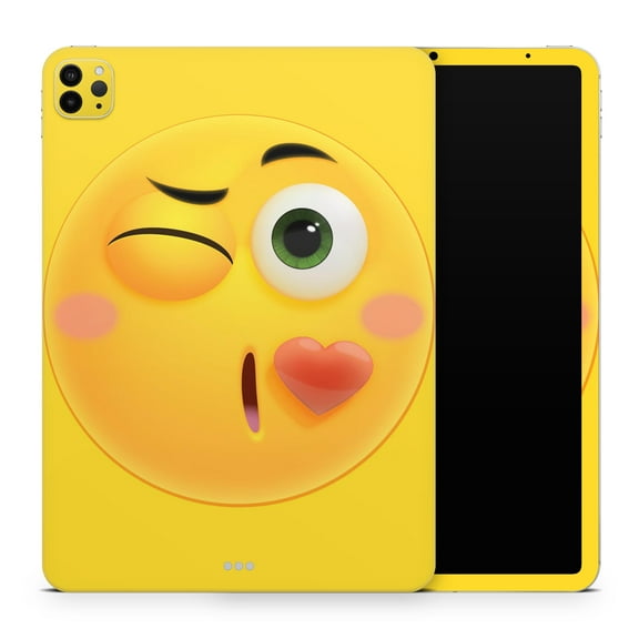 DesignSkinz Sour Kiss Friendly Emoticons Full-Body Skin Decal Wrap Cover for iPad (A1219/A1337)