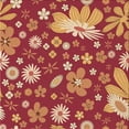 thumbnail image 1 of Ahgly Company Indoor Square Patterned Ferrari Red Area Rugs, 6' Square, 1 of 6
