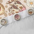 thumbnail image 4 of Erosebridal Cow Print Cowgirl Boots Daisy Bow Print Curtains Pack of 2 (42x84 Each), Leopard Hat Style Curtains Blackout for Girls, 4 of 6