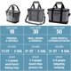 thumbnail image 2 of Bolsa térmica CleverMade plegable para 18 latas, coche de viaje a la playa, 2 of 9