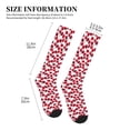 thumbnail image 2 of Lsque Tulips Flowers Pattern Sport Compression Socks for Men & Women 15-20 mmHg Knee High Nurse Pregnant Running Medical and Travel Athletic, 2 of 6