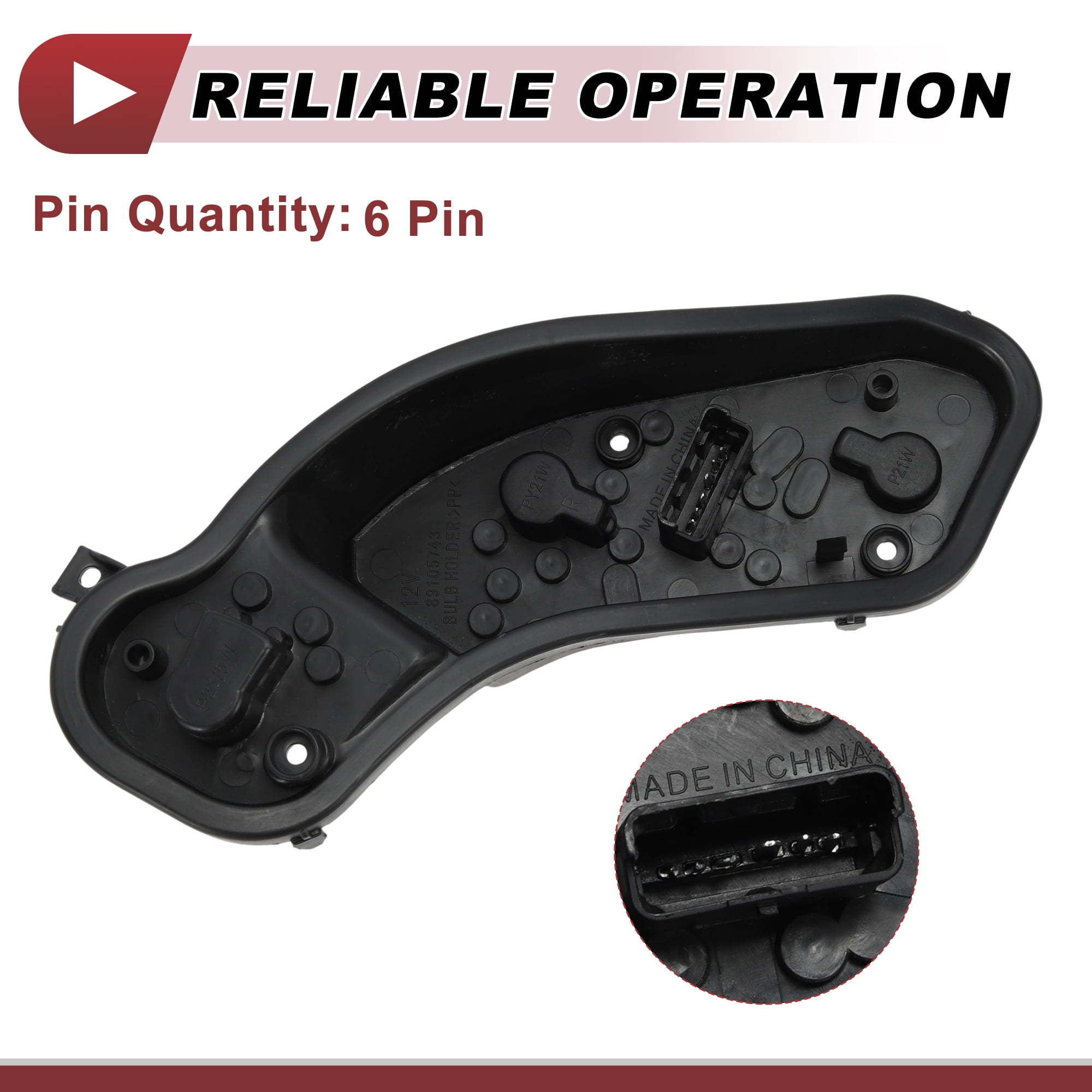 Unique Bargains Tail Light Bulb Socket for Nissan Versa Sedan 2013-2019 Right Side