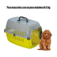 thumbnail image 4 of Transportadora Mascota Perro Puerta Metal Moderna Limón Moderna T103-AMARILLO, 4 of 5