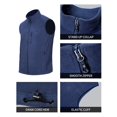 thumbnail image 4 of Chaleco Pioneer Camp Fleece para hombre con cierre completo y 5 bolsillos, azul marino, 4 of 6