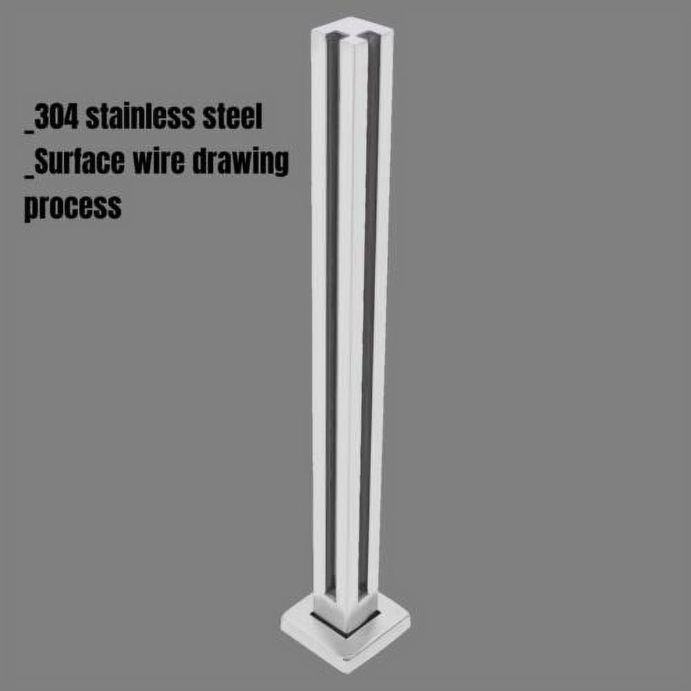 Glass Railing Post Stainless Steel Glass Balustrade Clamp for Balcony Stair End Post