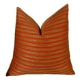 thumbnail image 1 of Plutus Tied Rows Handmade Throw Pillow, (Double sided 20" x 30" Queen), 1 of 2