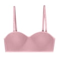 thumbnail image 1 of RKSTN Bras for Women Traceless Comfortable No Steel Ring Removable shoulder strap Convertible Bras Solid Color Breathable Gathering Push up Strapless Bras, 1 of 4