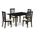 thumbnail image 2 of East West Furniture NONI5-BLK-C 5-Piece Dining Set 4 Modern Dining Chairs, 2 of 5